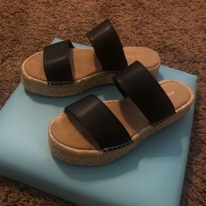 Aldo Shoes - Aldo black espadrille slip on sandals Aldo Shoes - Aldo black espadrille slip on sandals